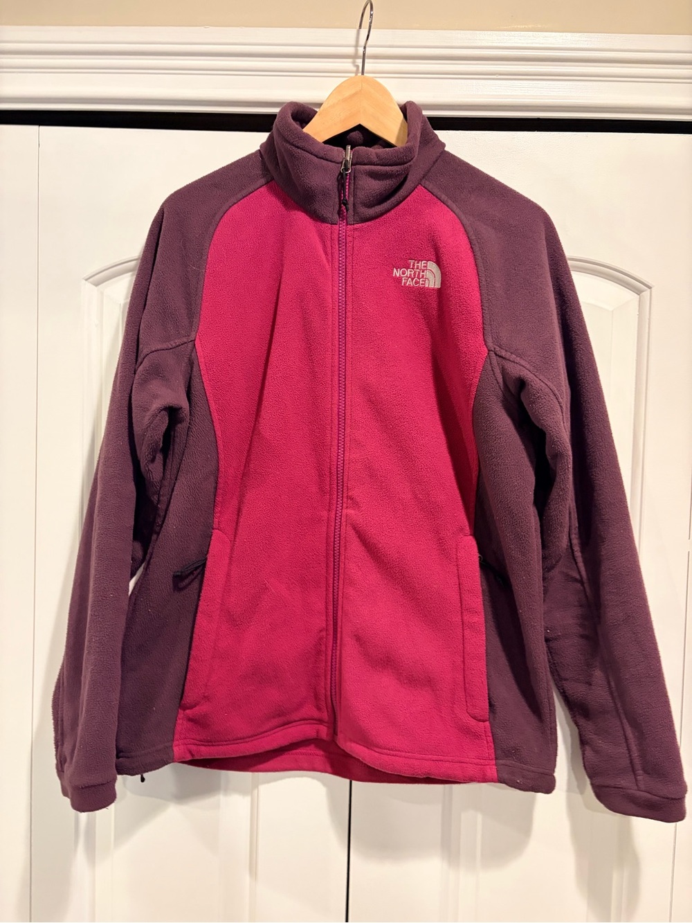 The North Face Women's Two-Tone Raspberry & Plum Fleece Jacket